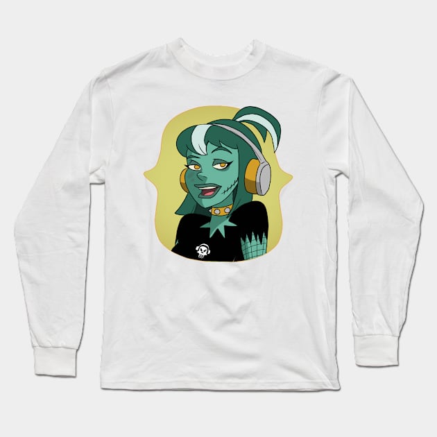 Carmella Creeper Long Sleeve T-Shirt by AndrewKennethArt